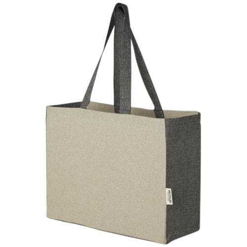 Obrázky: Nákupná taška rec. bavlna 190 g, kontrastné boky