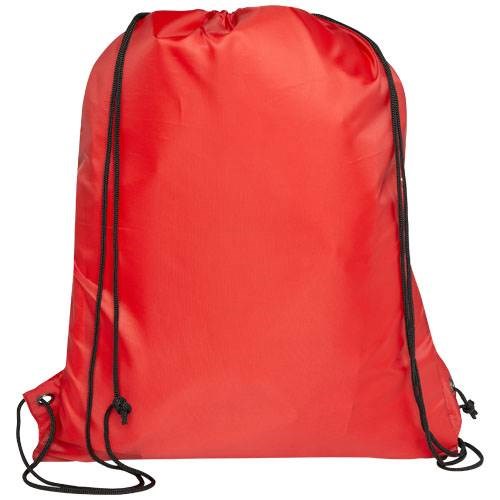 Obrázky: Recyklovaný červený skladací ruksak, predné vrecko, Obrázok 2