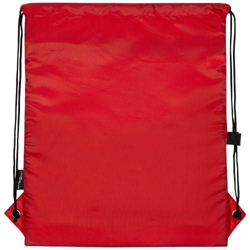 Obrázky: Recyklovaný červený skladací ruksak, predné vrecko, Obrázok 3