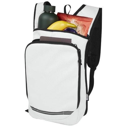 Obrázky: RPET vonkajší ruksak 6,5 l, biela, Obrázok 4