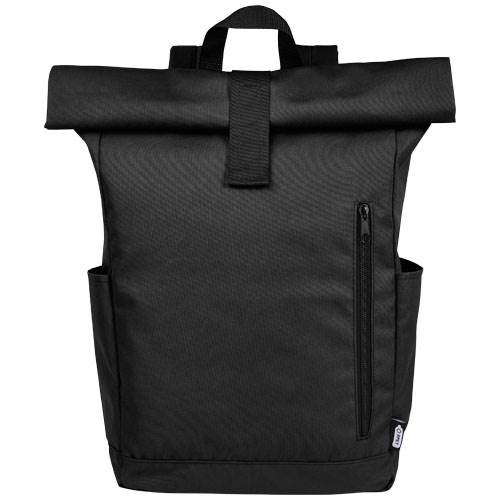 Obrázky: Čierny GRS RPET vodoodolný ruksak 18 l, Obrázok 7