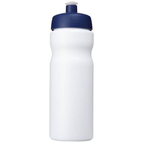 Obrázky: Športová fľaša 650 ml, biela, modré viečko, Obrázok 2