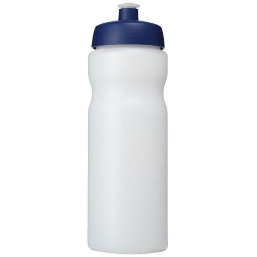 Obrázky: Športová fľaša 650 ml, priesvitná, modré viečko, Obrázok 2