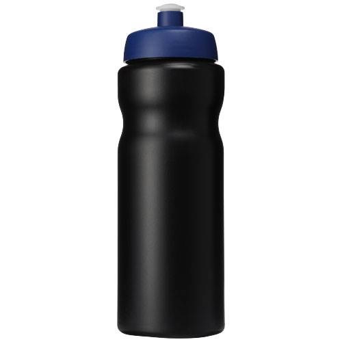 Obrázky: Športová fľaša 650 ml, čierna, modré viečko, Obrázok 2