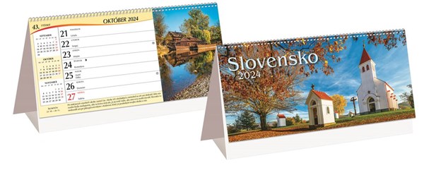 Obrázky: SLOVENSKO II.,stolový riadkový kalendár 297x138 mm, Obrázok 2