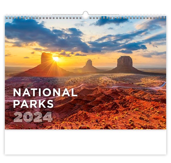 Obrázky: NATIONAL PARKS, nástenný kalendár 450x315 mm, väzba na špirále