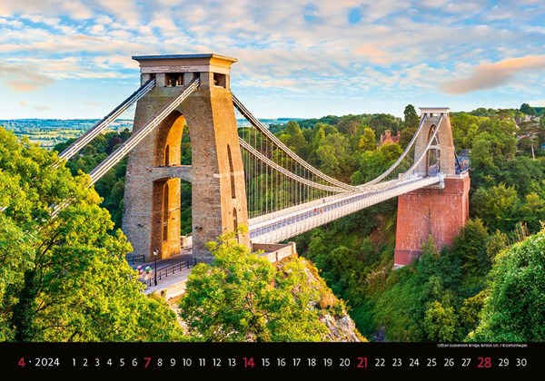 Obrázky: BRIDGES, nástenný kalendár 450x315 mm, Obrázok 5