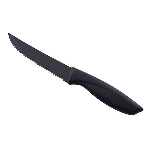 Obrázky: Čierny steakový nôž s čiernou čepeľou, Obrázok 1