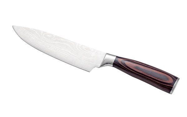 Obrázky: Kuchársky nôž s dekorom damaškovej ocele po oboch stranách čepele v darčkovej krabičke, Obrázok 2
