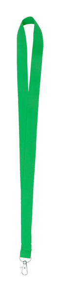 Obrázky: Šnúrka na krk s karabínou, zelená, Obrázok 2