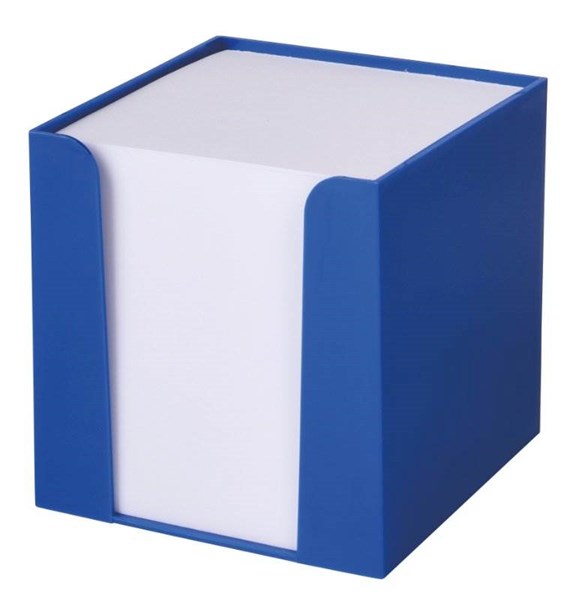 Obrázky: Modrý plast.zásobník s lístkami na poznámky, Obrázok 1