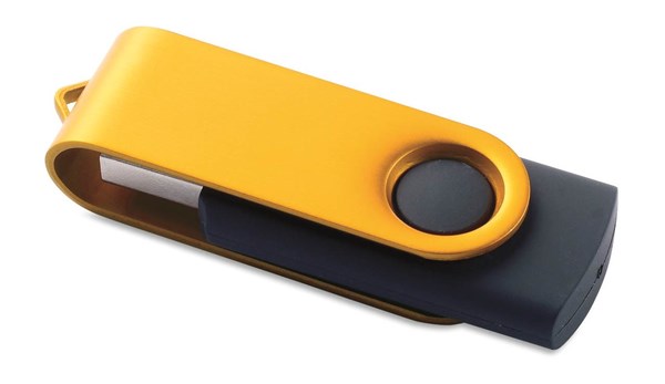 Obrázky: Twister Rotodrive zlatý USB flash disk 4GB, Obrázok 1