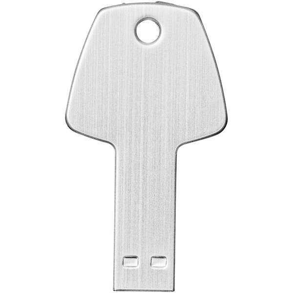 Obrázky: Strieb.hliníkový USB flash disk 1GB, tvar kľúča, Obrázok 1
