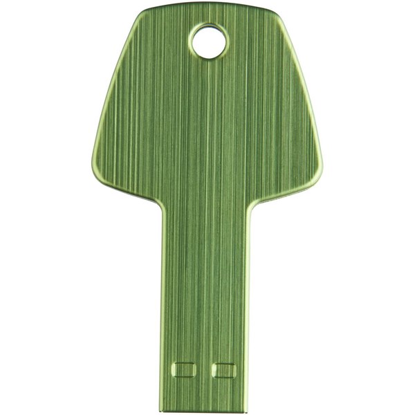 Obrázky: Zelený hliníkový USB flash disk 32GB, tvar kľúča, Obrázok 2