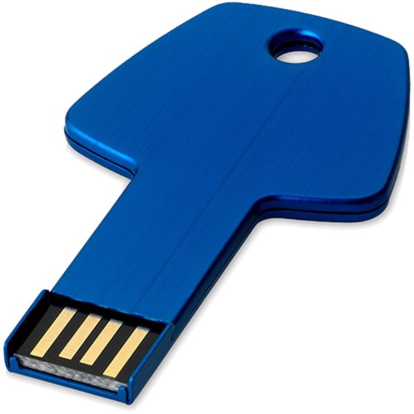 Obrázky: Nám. modrý hliník. USB flash disk 2GB, tvar kľúča