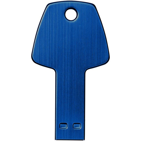 Obrázky: Nám. modrý hliník. USB flash disk 4GB, tvar kľúča, Obrázok 2