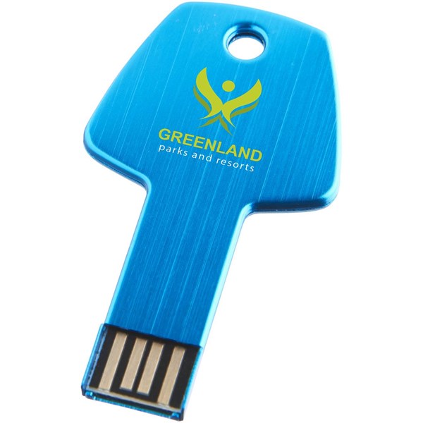 Obrázky: Sv. modrý hliník. USB flash disk 1GB, tvar kľúča, Obrázok 3