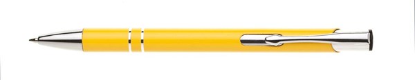 Obrázky: Hliníkové guličkové pero LARA žlté, Obrázok 1