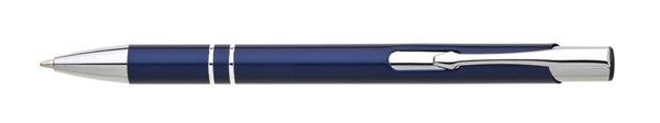 Obrázky: Matné hliníkové guličkové pero LARA, tmavomodré, Obrázok 3