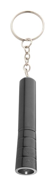Obrázky: Čierna plastová mini LED baterka ako prívesok, Obrázok 1