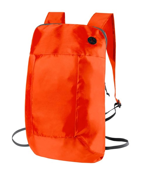 Obrázky: Ľahký skladací ruksak,otvor na slúchadlá,oranžový, Obrázok 1