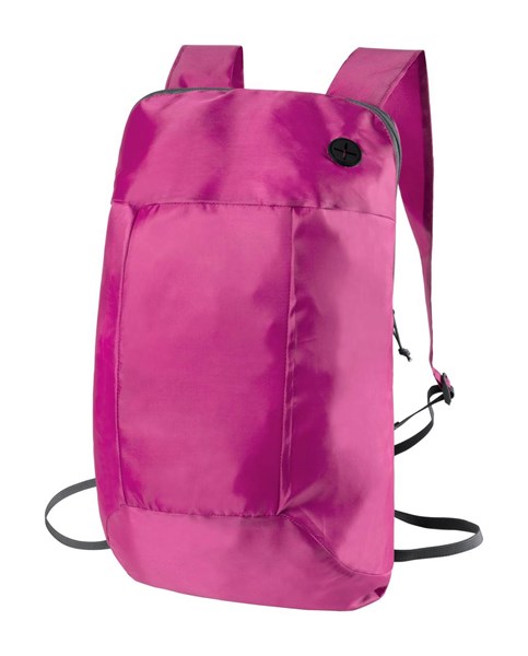 Obrázky: Ľahký skladací ruksak ,otvor na slúchadlá, ružový