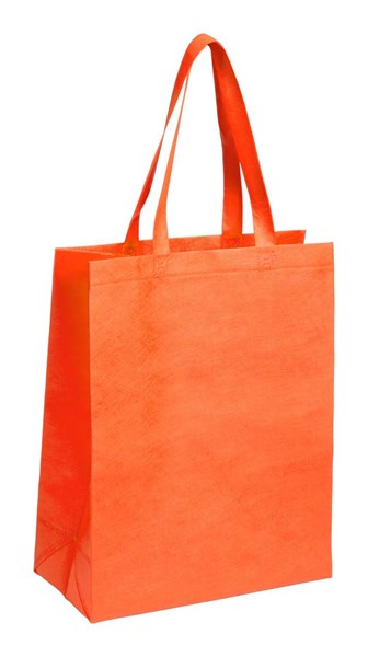 Obrázky: Oranžová nákupná taška z net. textílie, dlhé uši, Obrázok 1