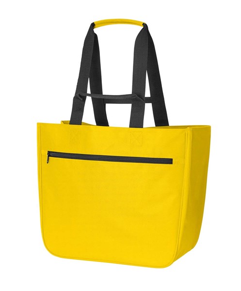 Obrázky: Nákupná taška/košík bez rámu z RPET, žltá