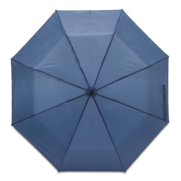 Obrázky: Modrý manuál. voči vetru odolný skladací dáždnik, Obrázok 3