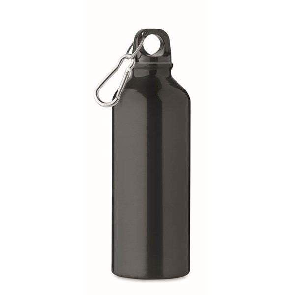 Obrázky: Čierna fľašu 500 ml z recyklovaného hliníka, Obrázok 1