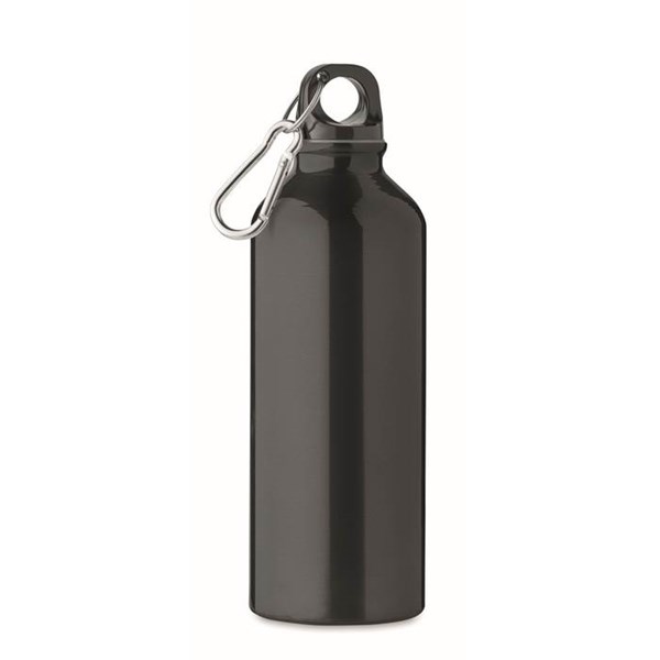 Obrázky: Čierna fľašu 500 ml z recyklovaného hliníka