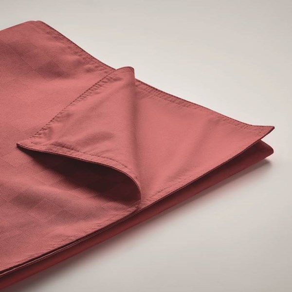 Obrázky: Červený behúň na stôl 140 x 40 cm z polyesteru, Obrázok 3