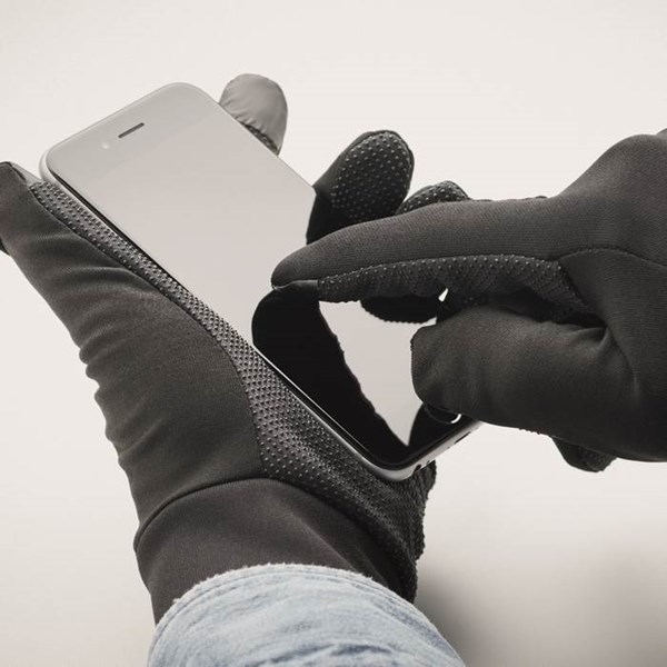 Obrázky: Hmatové rukavice na inteligentné telefóny, čierne, Obrázok 4