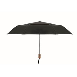 Obrázky: Čierny skladací automatický vetru odolný dáždnik
