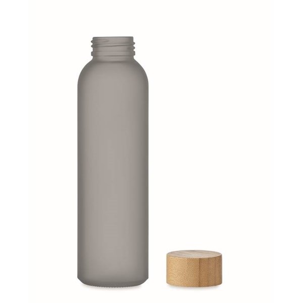 Obrázky: Transparentná šedá matná sklenená fľaša 500 ml., Obrázok 6