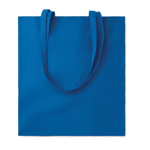 Obrázky: Kráľ.modrá nákup.taška s dl.uchy z BIO BA 180 gr/m², Obrázok 1