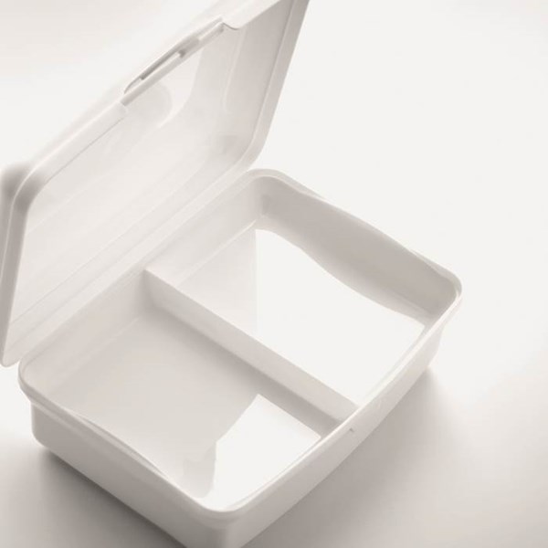 Obrázky: Biely plastový desiatový box 800ml, Obrázok 5