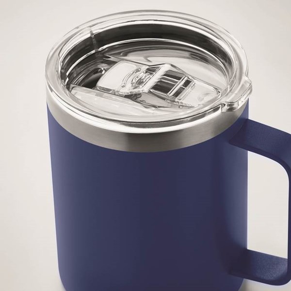 Obrázky: Modrý nerezový termohrnček 300 ml, Obrázok 2