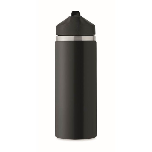 Obrázky: Čierna termofľaša 500 ml z rec.nerez ocele, Obrázok 4