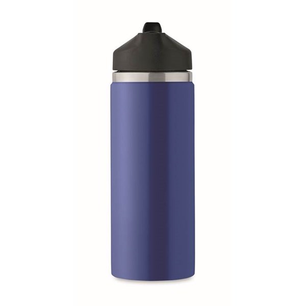Obrázky: Modrá termofľaša 500 ml z rec.nerez ocele, Obrázok 4
