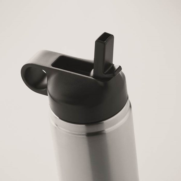 Obrázky: Strieborná termofľaša 500 ml z rec.nerez ocele, Obrázok 3