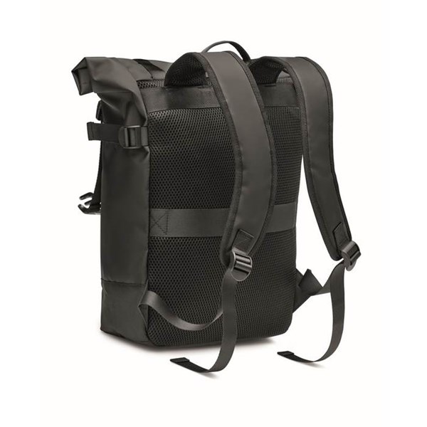 Obrázky: Čierny rolovací ruksak, tarpaulín,vonkajšie vrecko, Obrázok 2