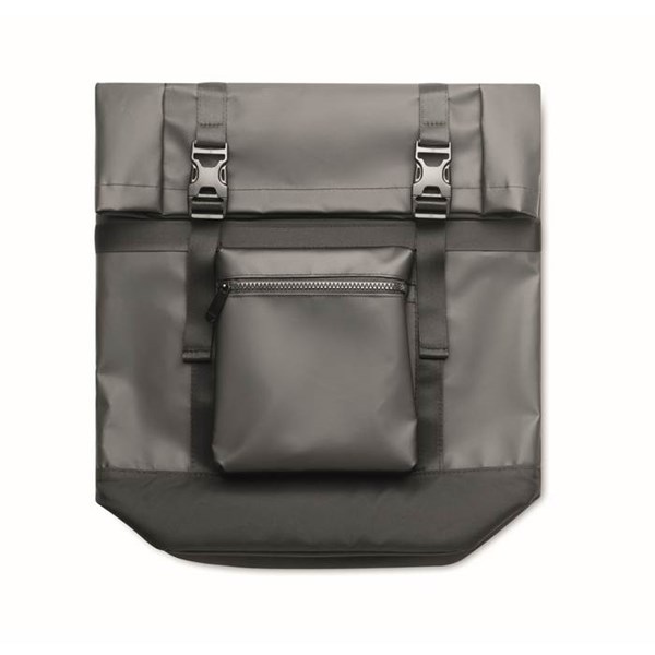 Obrázky: Čierny rolovací ruksak, tarpaulín,vonkajšie vrecko, Obrázok 14