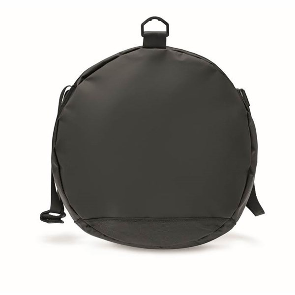 Obrázky: Čierna športová taška z tarpaulínu, bočné vrecko, Obrázok 12