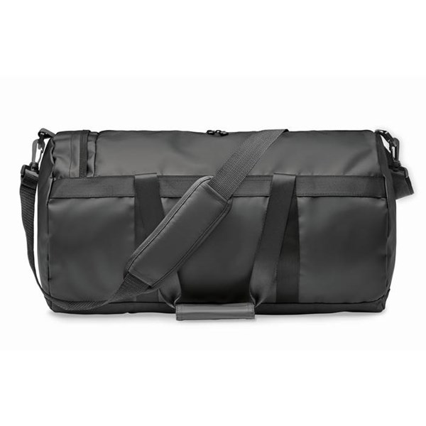 Obrázky: Čierna športová taška z tarpaulínu, bočné vrecko, Obrázok 16