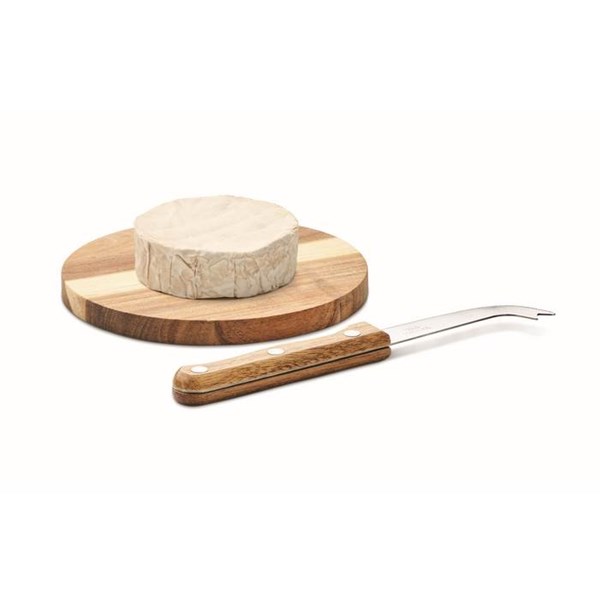Obrázky: Akáciová podložka na syr a nôž z nerezovej ocele, Obrázok 5