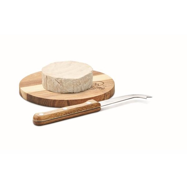 Obrázky: Akáciová podložka na syr a nôž z nerezovej ocele, Obrázok 7