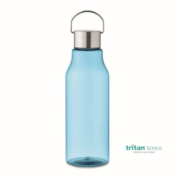 Obrázky: Modrá fľaša Tritan Renew™ 800 ml,viečko a úchyt, Obrázok 1