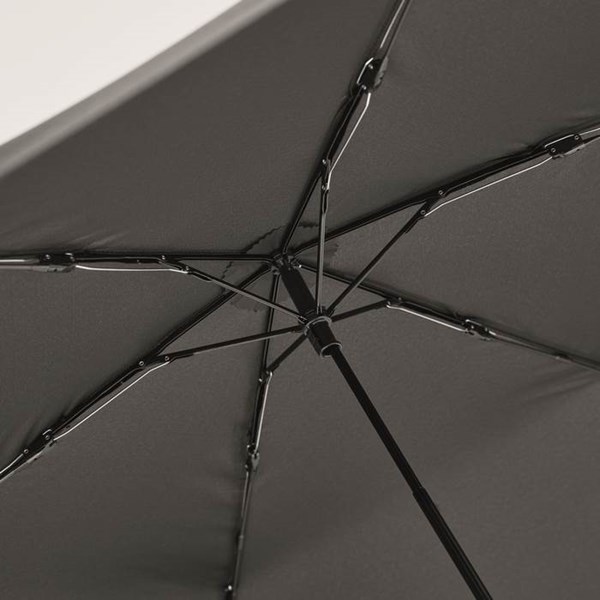 Obrázky: Čierny ultraľahký 3dielny skladací dáždnik, Obrázok 5
