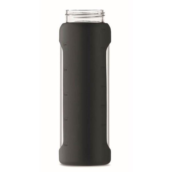 Obrázky: Sklenená fľaša s čiernym silikónovým obalom, Obrázok 13